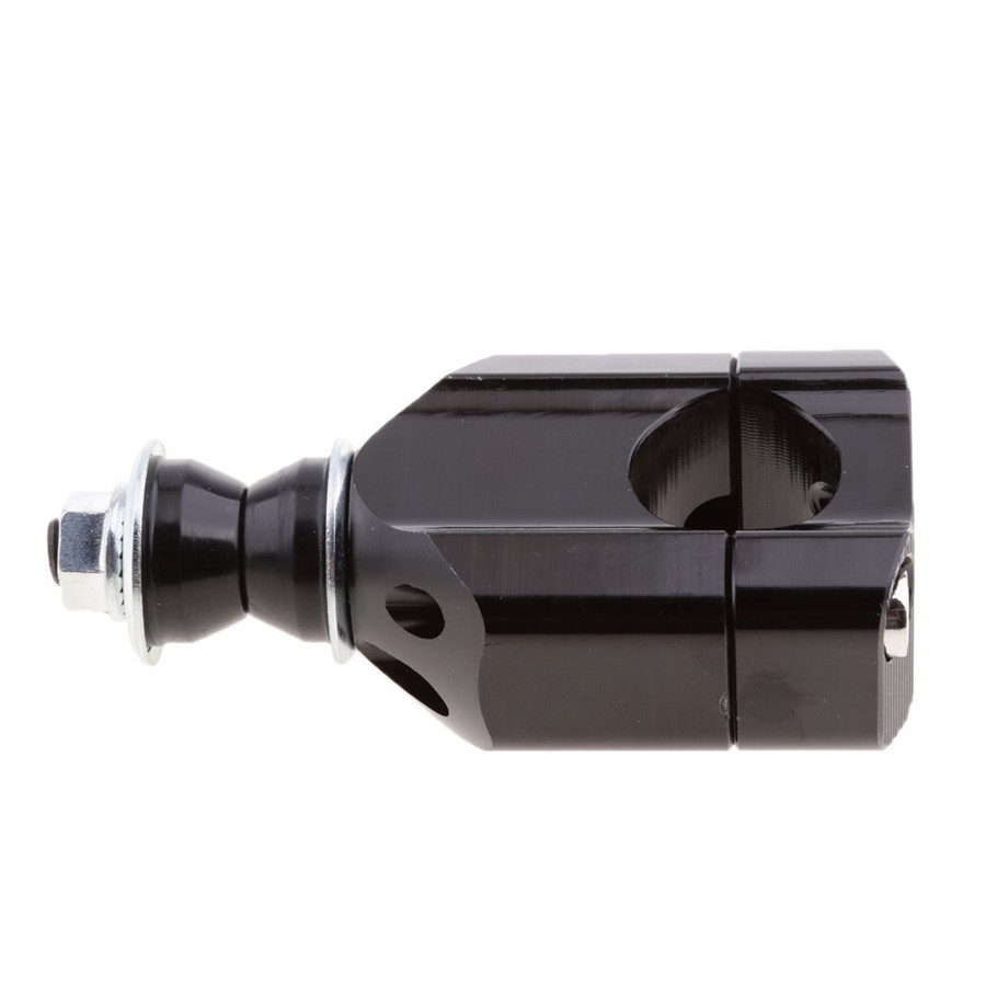 2 Pcs Black 1 1/8" 28mm Motorcycle ATV Handlebar Mount Riser Clamp Kit