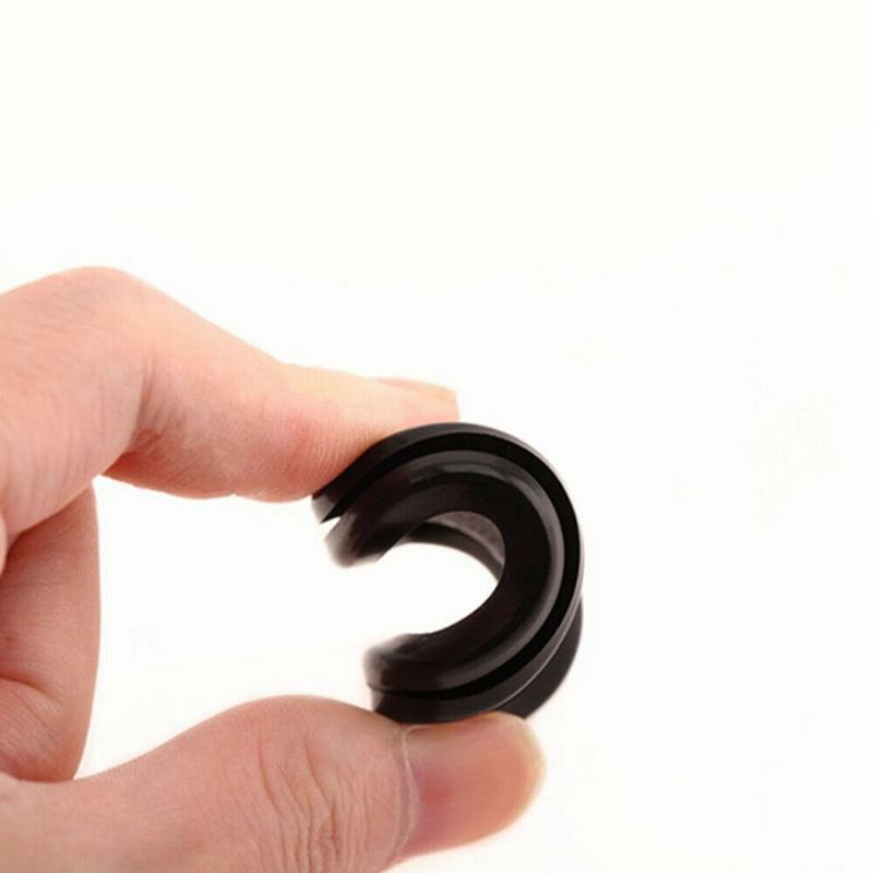 10PCS Synthetic Rubber Oval Shape Closed Grommets DoubleSided Cable