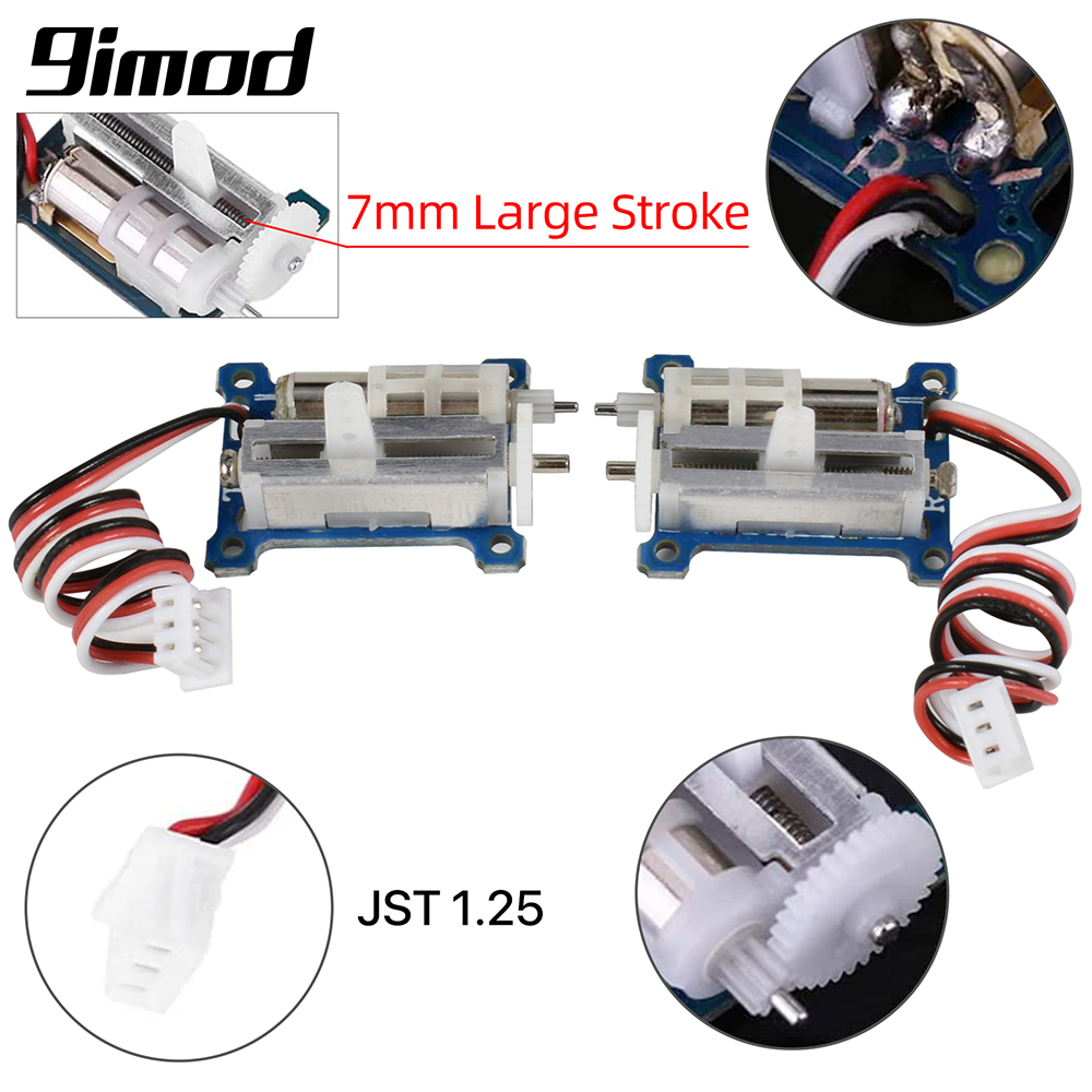 DEWIN Micro Linear Servo GS-1502 - 1,5g Digital/Analog Servo Für Ultra Micro 3D Flugzeuge, 15x20 Mm