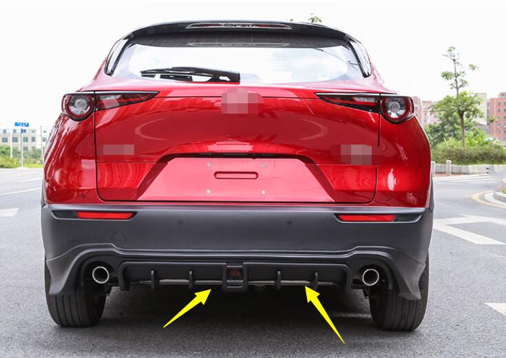 For Mazda CX-30 2020-2022 Matte Black ABS Rear Bumper Diffuser Lip