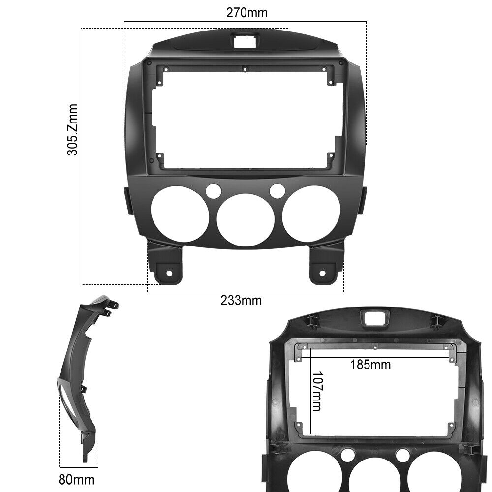 For Mazda 2 2007-2013 Fit Apple Carplay Android 13 Car Head Unit