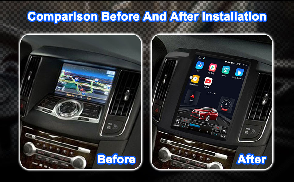 Comparison Before and After Installation