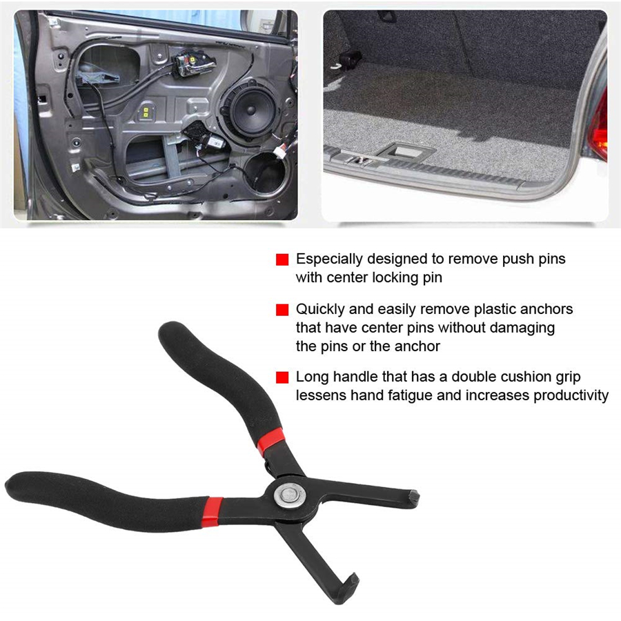 80° Push Pin Retainer Removal Pliers Tool Removal Plastic Anchors w