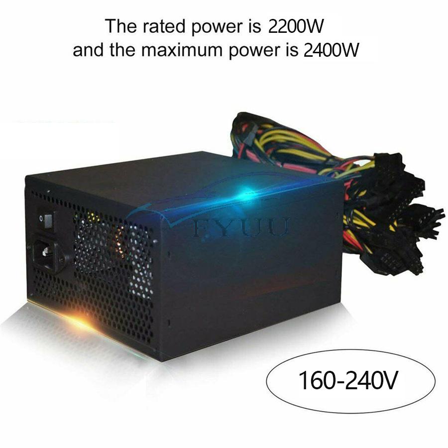 2400W ATX For Miner Mining Power Supply PC 8 Graphics Cards | eBay