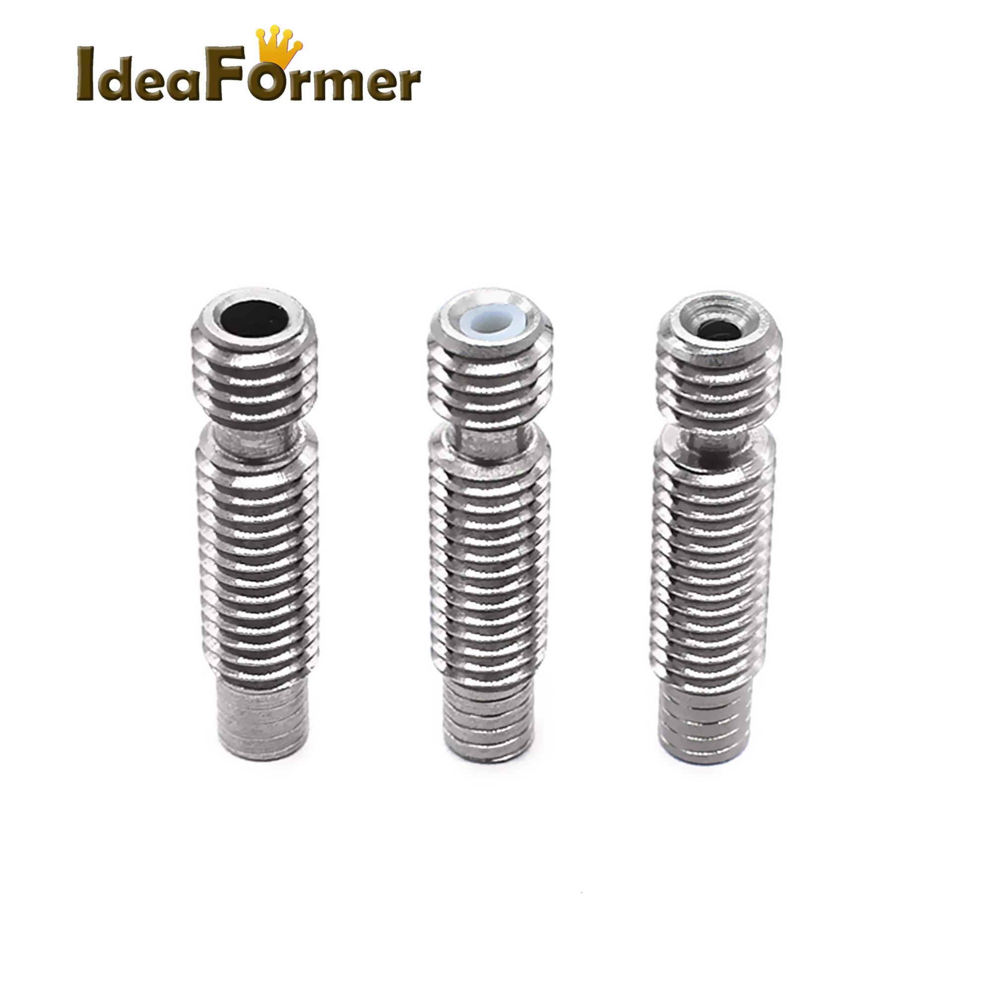5pcs RepRap MK V5 M6*26//30//40mm Throat With//No PTFE Tube for 1.75//3mm filament