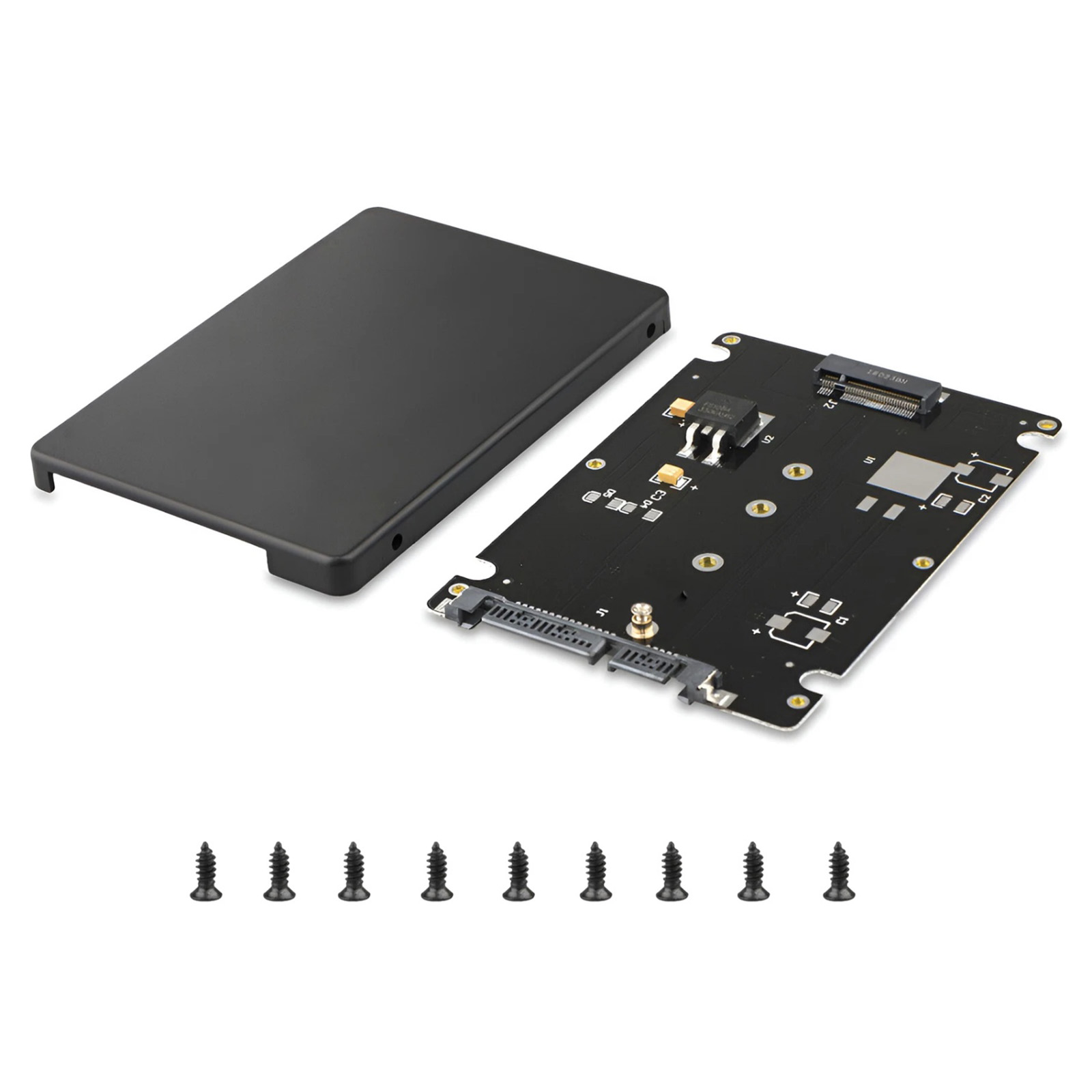 Dual Key M.2 NGFF to SATA Converter 6Gbps Enclosure Compatible B/M