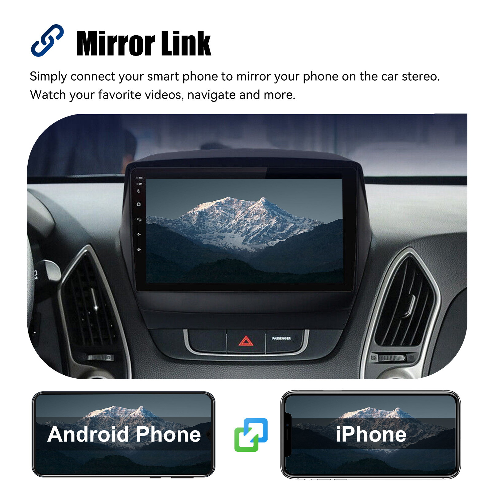 ADIVOX 9.7 inch voor Hyundai IX35 2010-2015 Android 15 Carplay/Auto