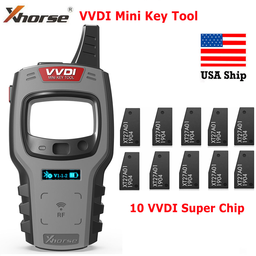 セキュリティ Mini Key Tool Xhorse VVDI Mini Key Tool Key Fob Cloner and Remote Generator + 10