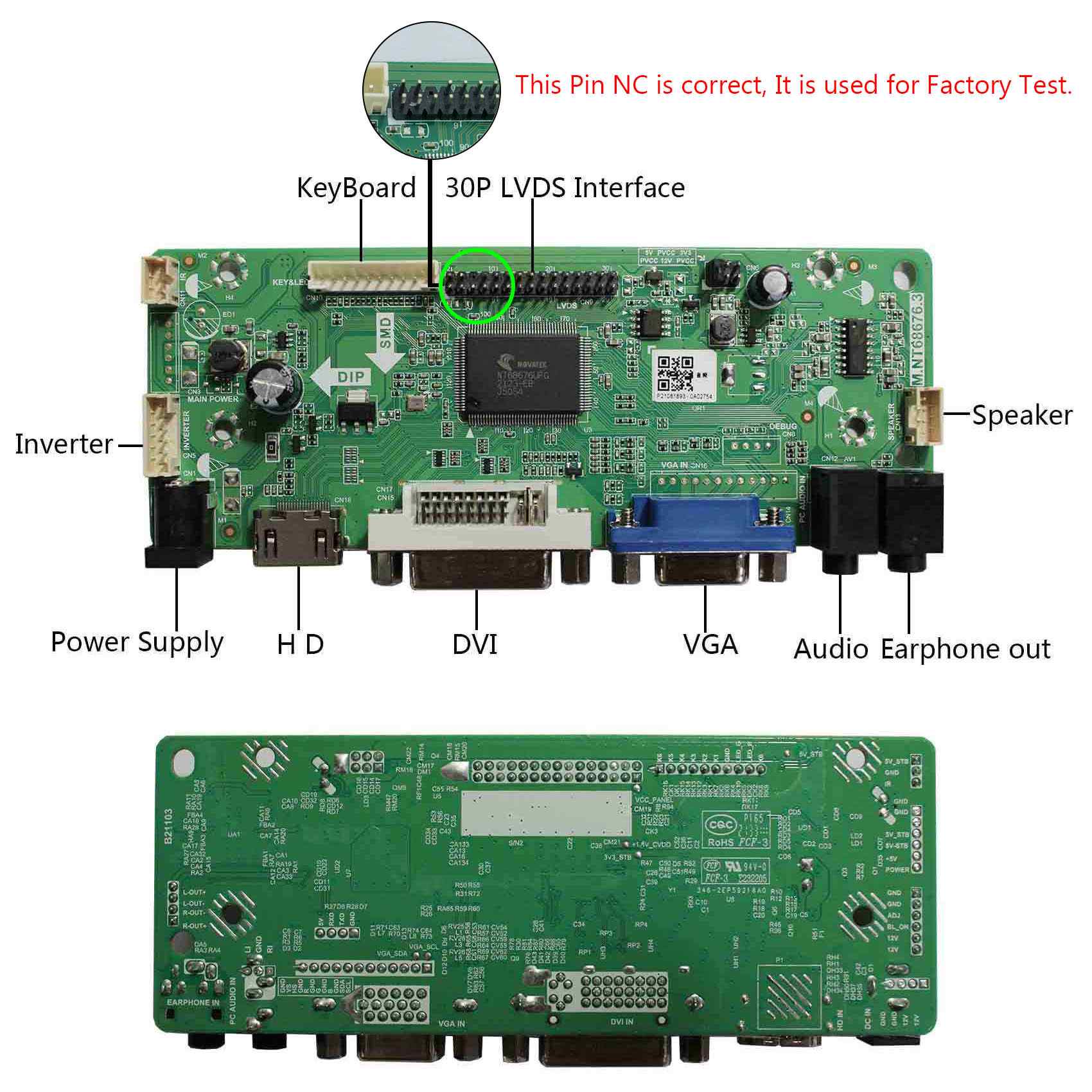 HDMI DVI VGA Board Fit to 21.5/" LM215WF3 SLC5 23/" LM230WF5 TLD1 1920x1080 LCD