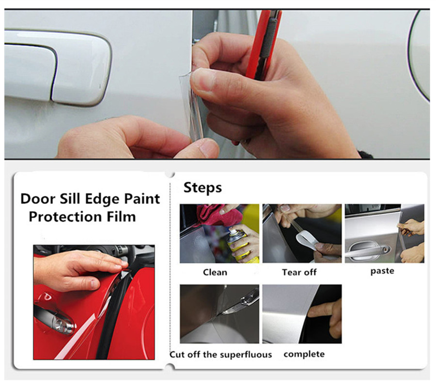 15mmX5m Invisible Clear Car Door Sill Edge Paint AntiScratch