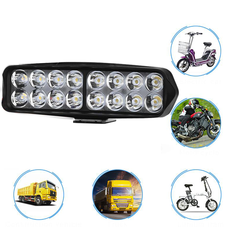 2X H6 Motorcycle Scooter ATV LED Headlight Fog Light Lamp Bulb Projector 12V