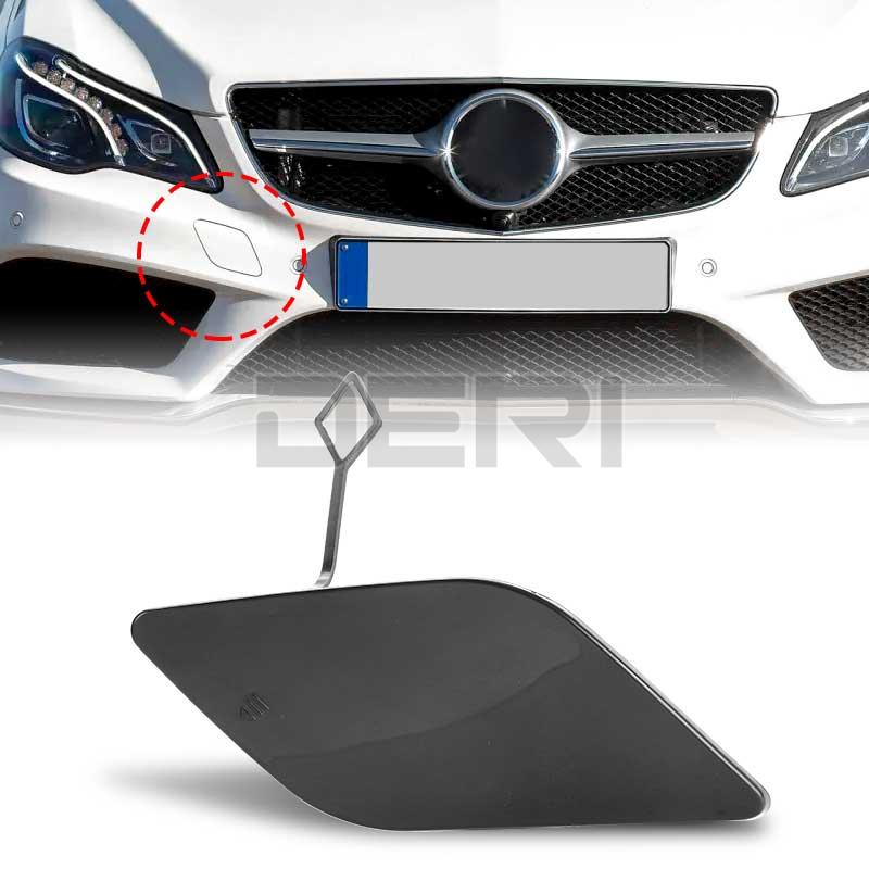 Car Front Bumper Tow Hook Eye Hole Cover for Mercedes-Benz E450 19-20 White