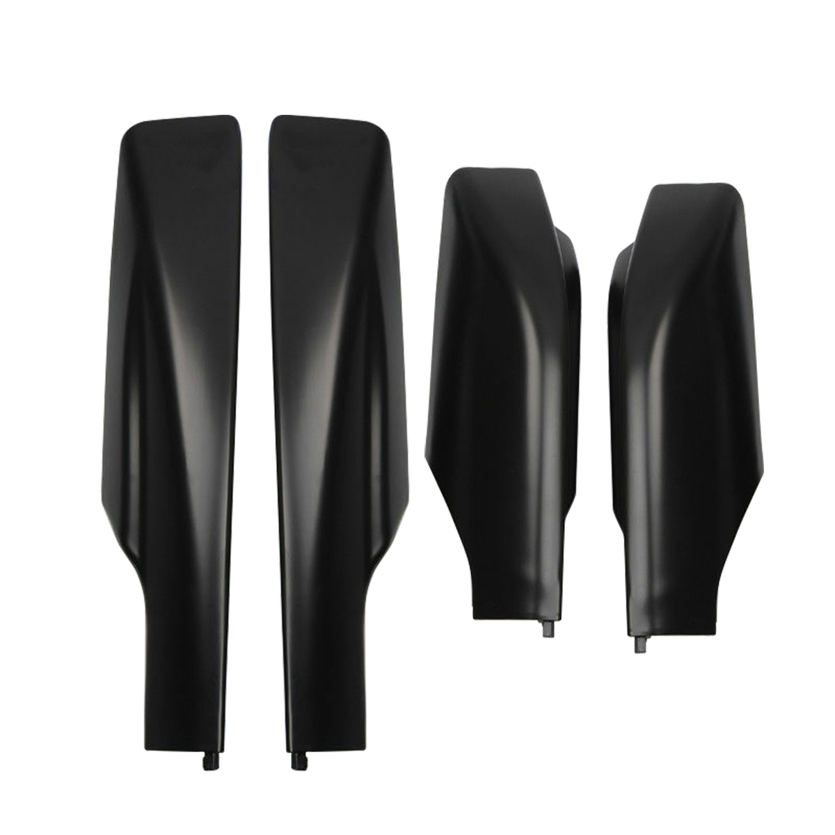 TOP Roof Rack Cover Rail End Shell Replacement For Toyota RAV4 XA30 2006-2012 - Set Of 4, Black
