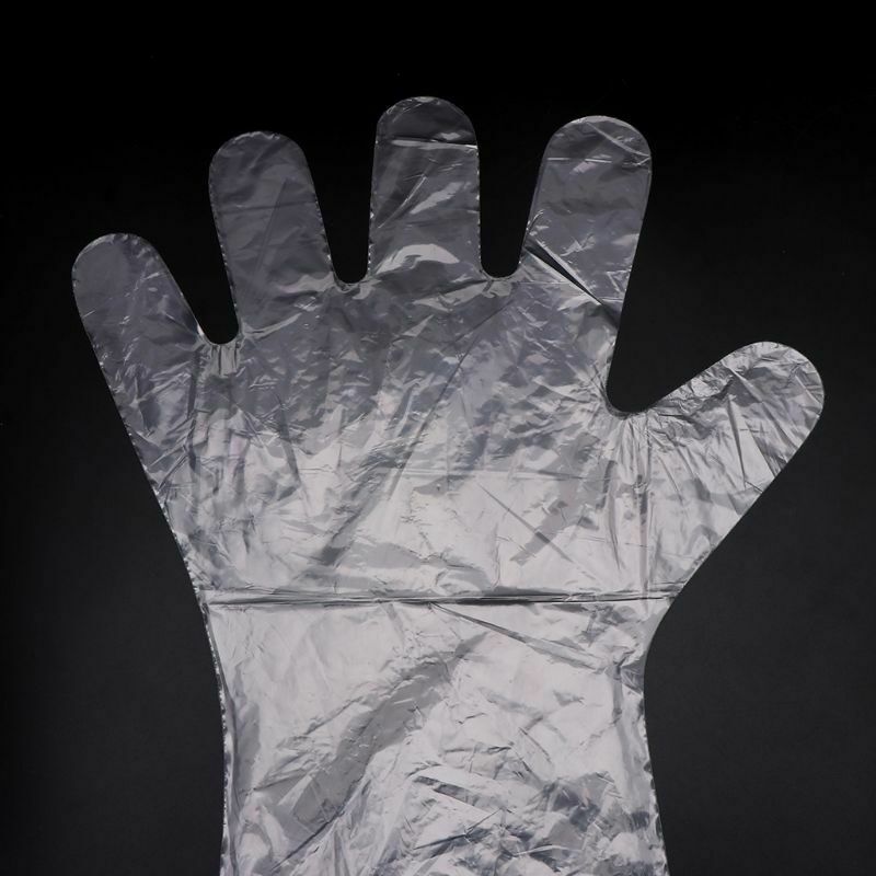 50X Long Arm Disposable Film Glove Veterinary Examination Farm Vet