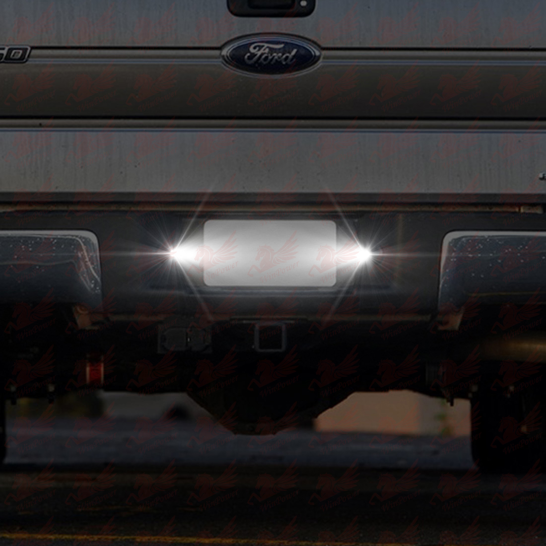 2x Led Black License Plate Light For 1990 2014 Ford F150