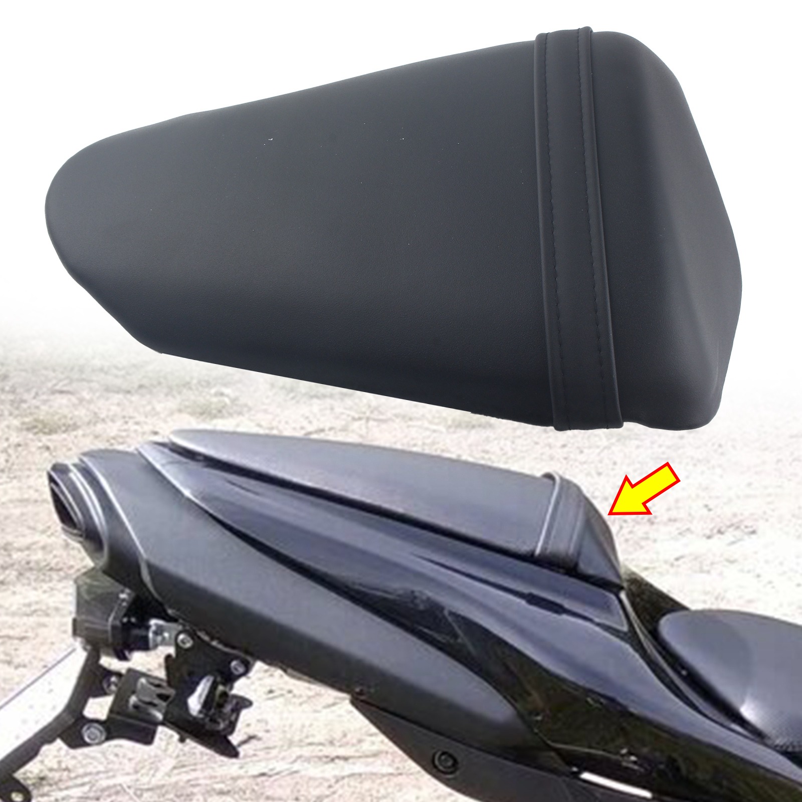 Rear Pillion Passenger Seat Fit For Kawasaki Ninja ZX 6R ZX6R 09