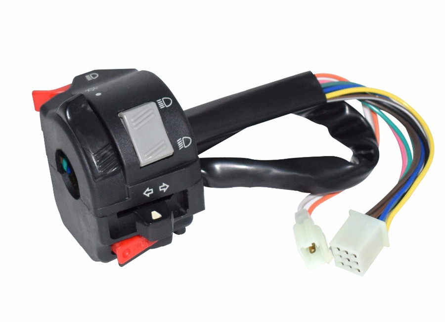Motorcycle Handlebar Control Headlight Turn Signal Horn Switch w