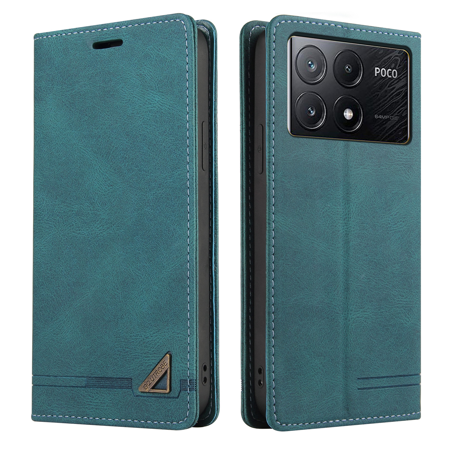 Handyhülle Mit Klappe Für Xiaomi 14T Pro, Bizon Case Pocket, Braun - Foto 8