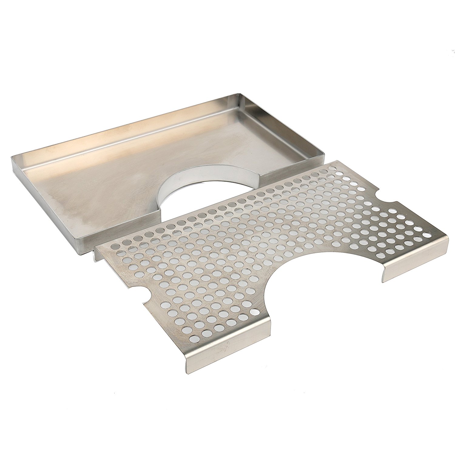 Tap Draft Beer Kegerator Tower Drip Tray Stainless Steel Surface Mount