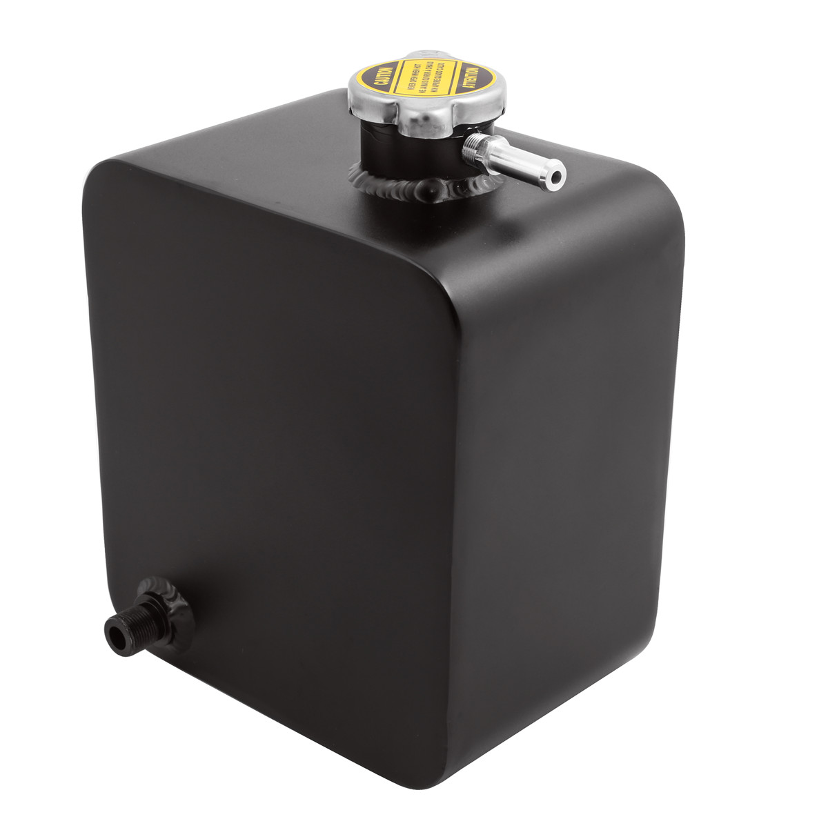 Universal 2L Aluminium Alloy Water Coolant Header Overflow Expansion Tank Polish