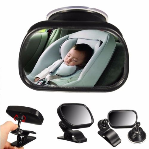 3.15'' Monitor Mirror Computer Rear View Mirror Convex Mirror With Back Sticker, For Personal Safety Backseat Baby Monitor Mirror Auxiliary Blind Spot Mirror
