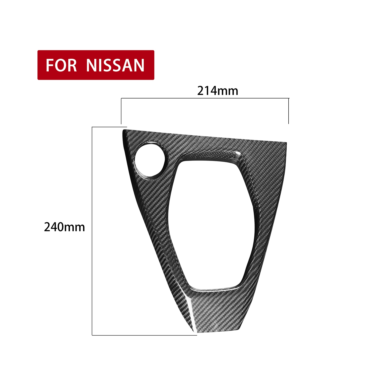 For 2017-2021 Nissan GT-R R35 Real Carbon Fiber Car Gear Shift