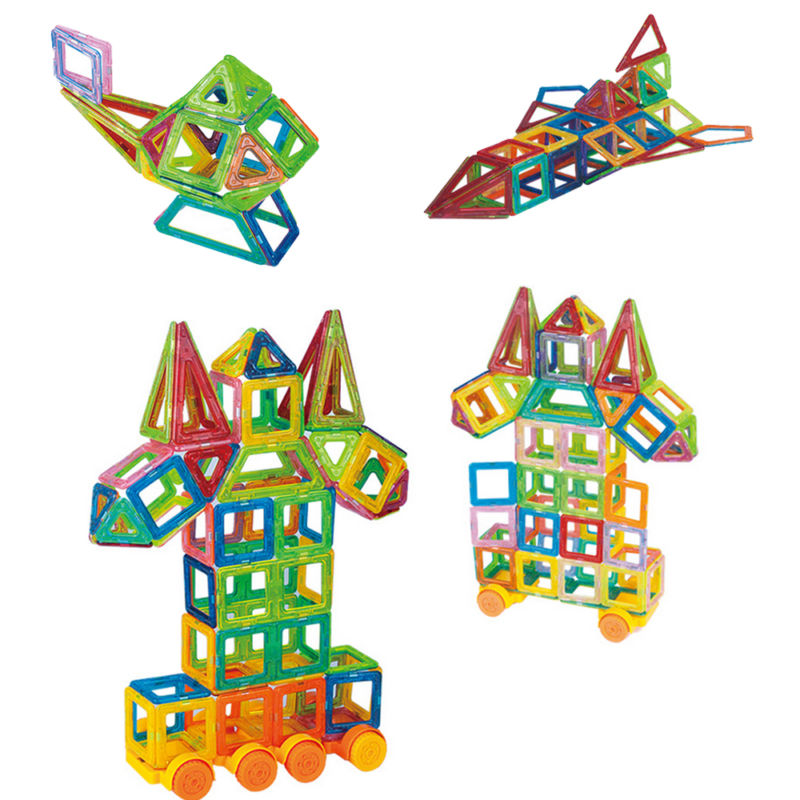 86x Magnetic Building Blocks Build Kit Toys Kid Playing Stacking Game Box Manual