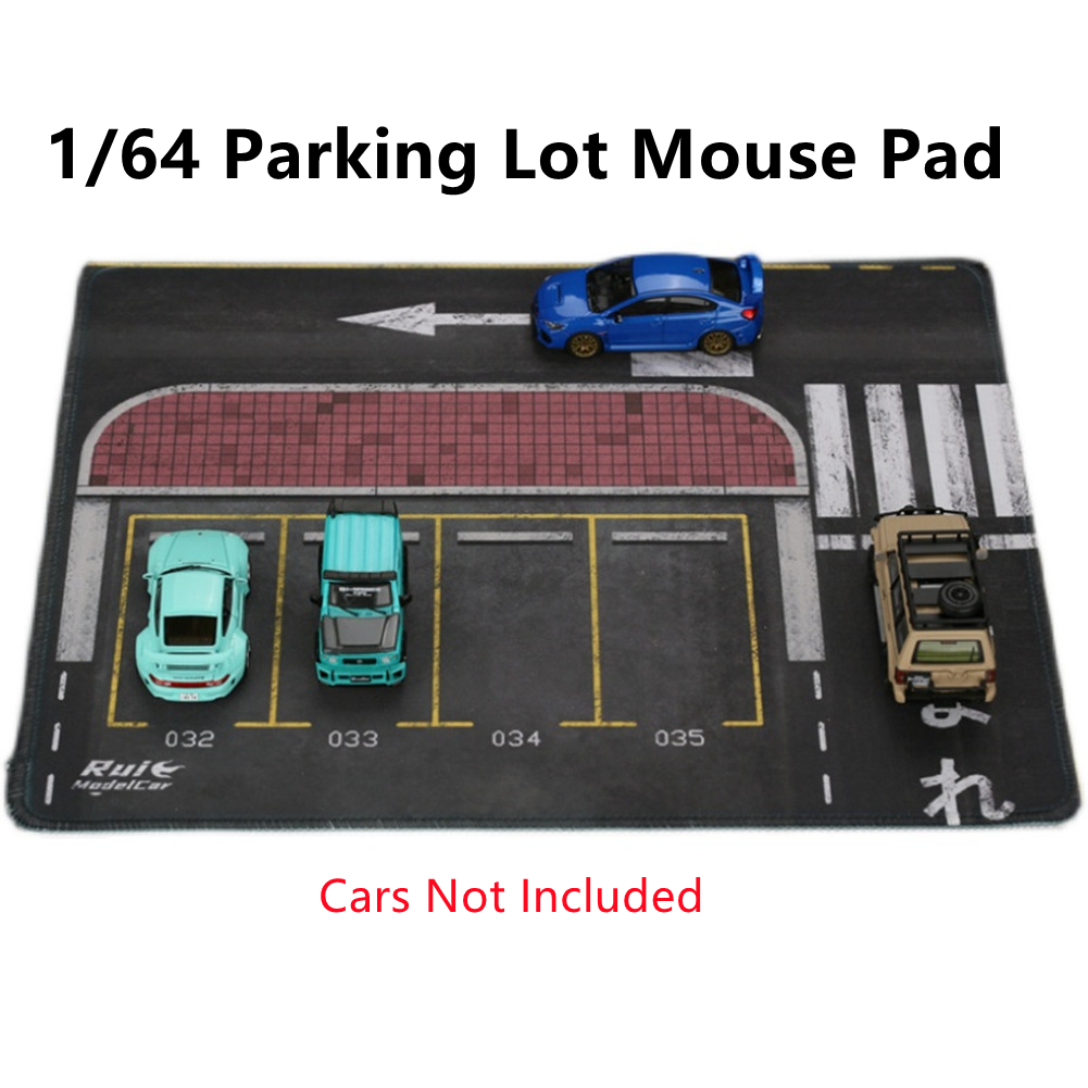 Diorama di parcheggio auto in scala 1/64, da realizzare in carta ( - Italia