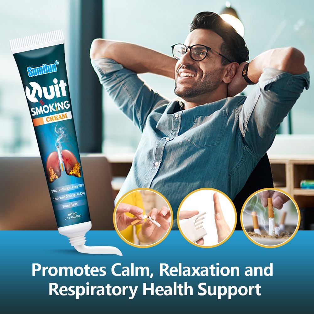 禁煙 催眠 QUIT SMOKING‼︎ クイットスモーキング 20g Quit Smoking Cream Inhibit Nicotine Cravings Chinese