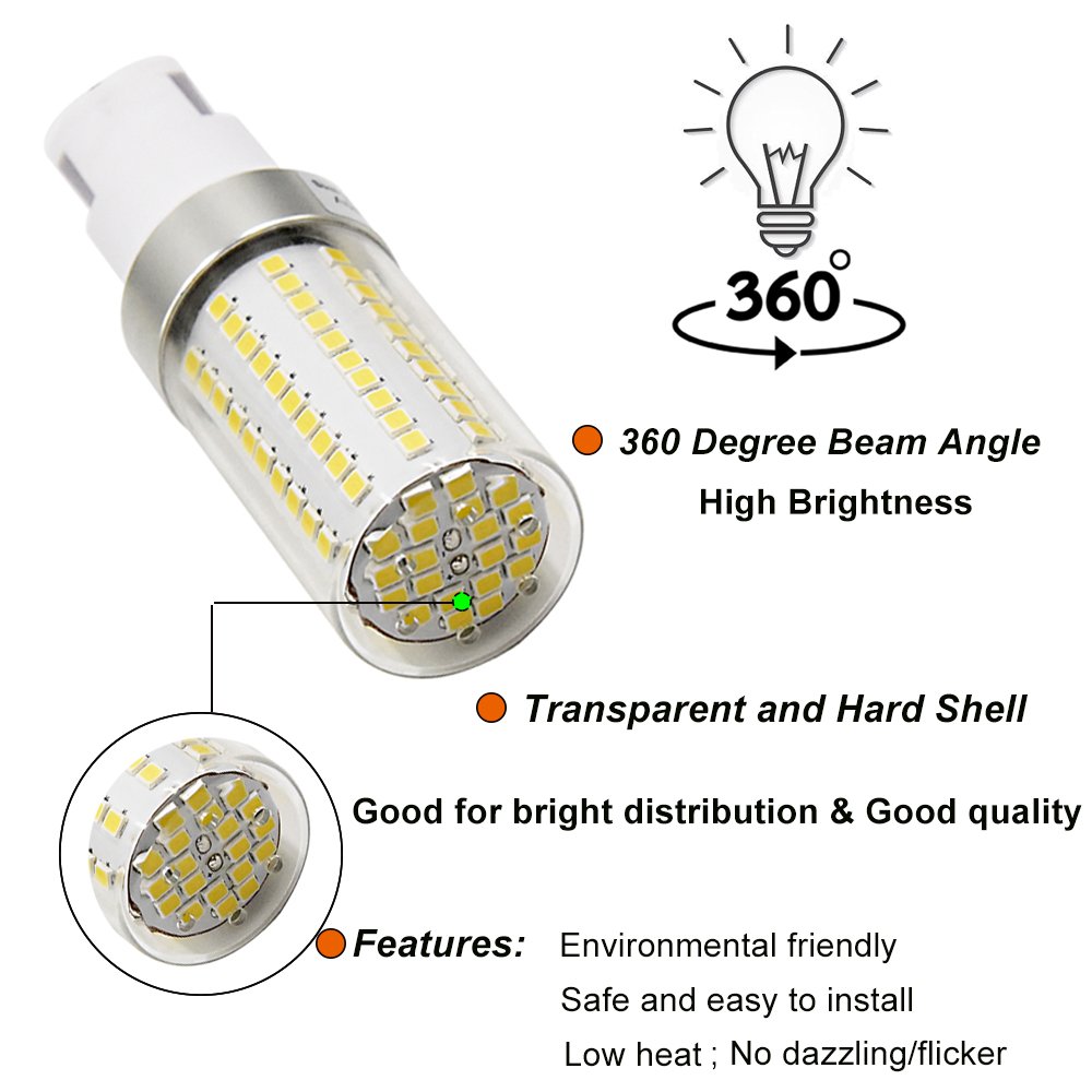 6Pack 15W G12 LED Light Bulbs nice color G12 Base Halogen Flood Light 150W Replacement Corn Light Bulb 360/° Flood Lamp for Street Garage Landscape Warehouse Factory AC85-265V Bright LED Light Bulb