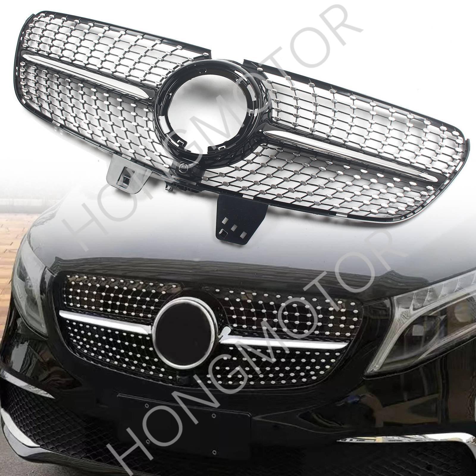 【537】Mercedes Benz V Class W447 フロントグリル Front Grill Bumper Grille Black Fit Mercedes-Benz V-Class W447 21