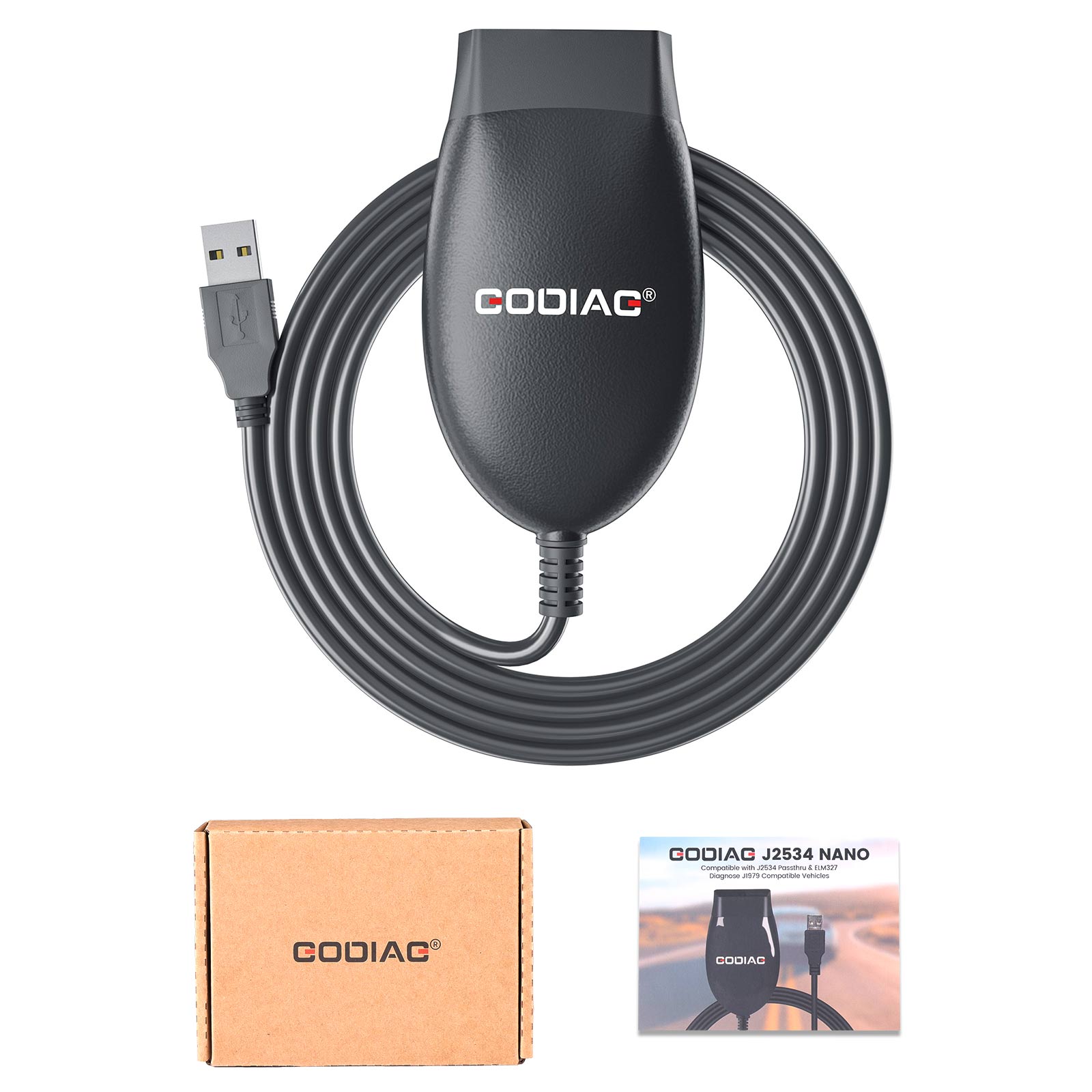 GODIAG GD101 J2534 Passthru Diagnostic Cable for Ford Mazda/ Honda
