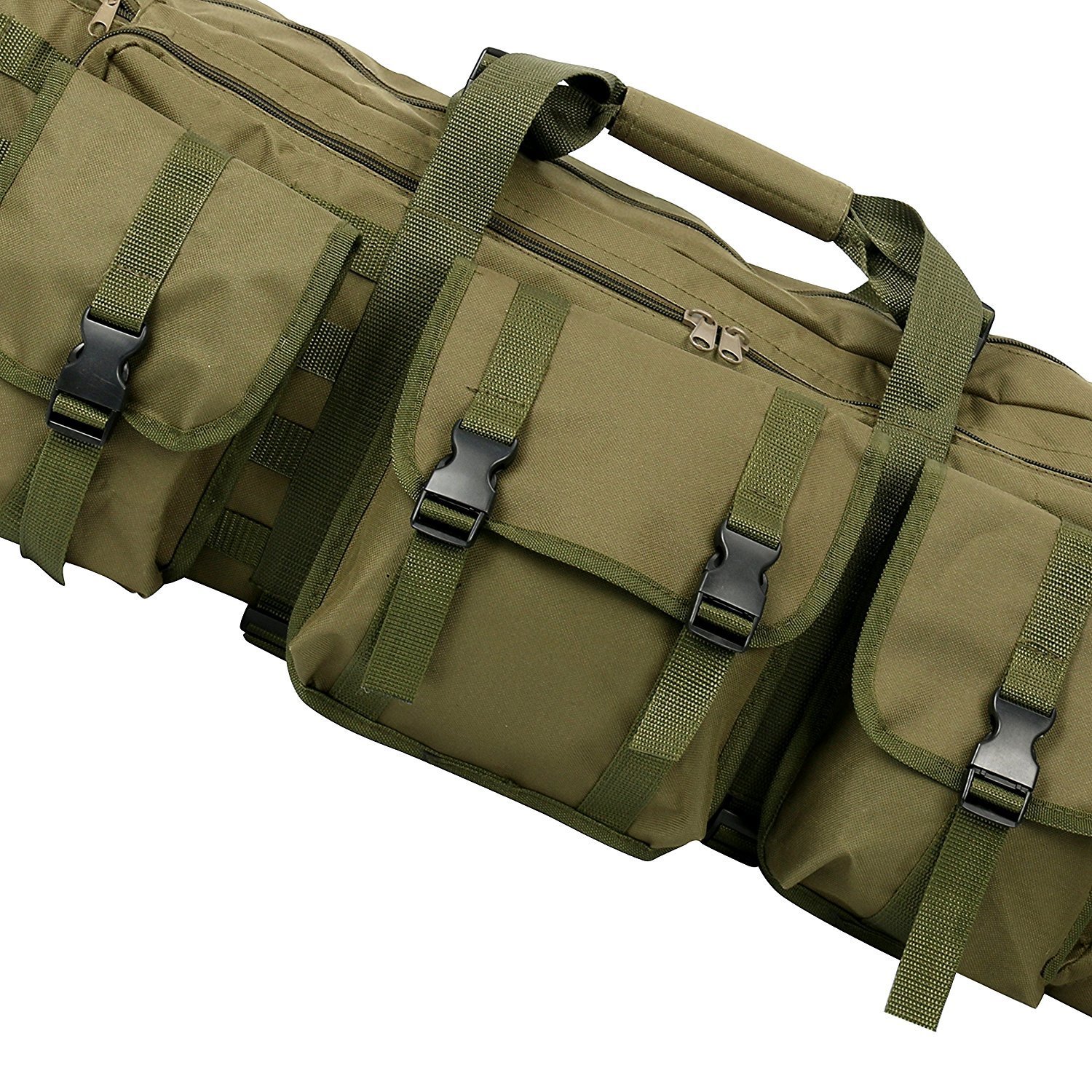 36" Army Green Double Carbine Backpack Tan Tactical MOLLE Rifle Gun