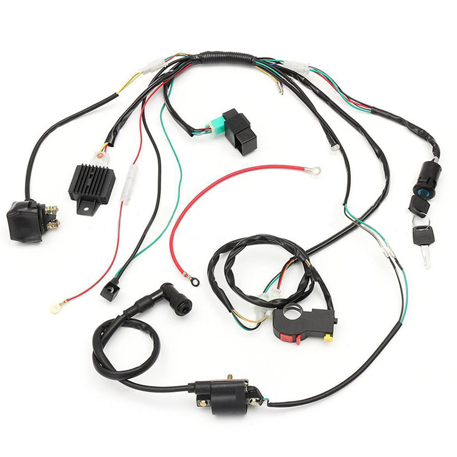 50cc-125CC Wire Harness Stator Assembly Wiring Harness For ... wiring harness for chinese atv 