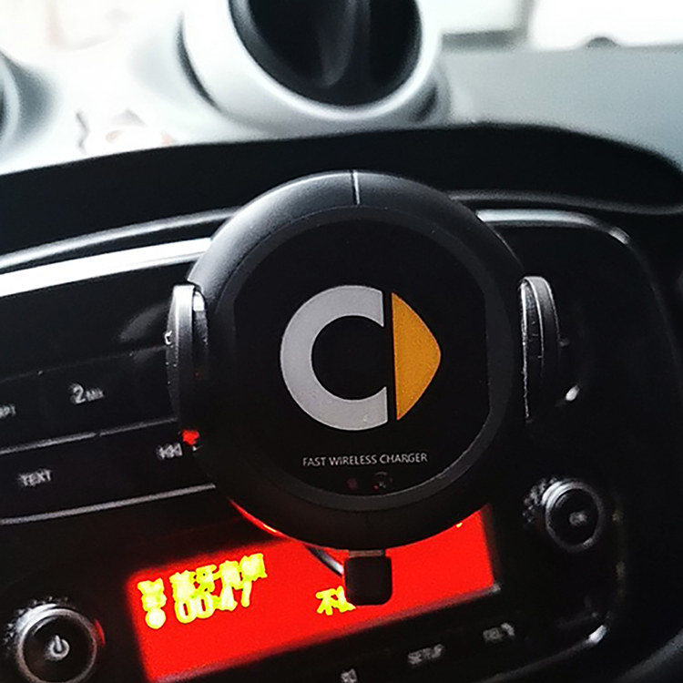 BRALEM Auto Supporto Per Telefono Per Smart 453 451 450 Fortwo Forfour 2000-2020, Regolabile Versione Navigazione Centrale Ricarica Senza Fili Super Stabile Rotazione A 360°,C - Foto 6