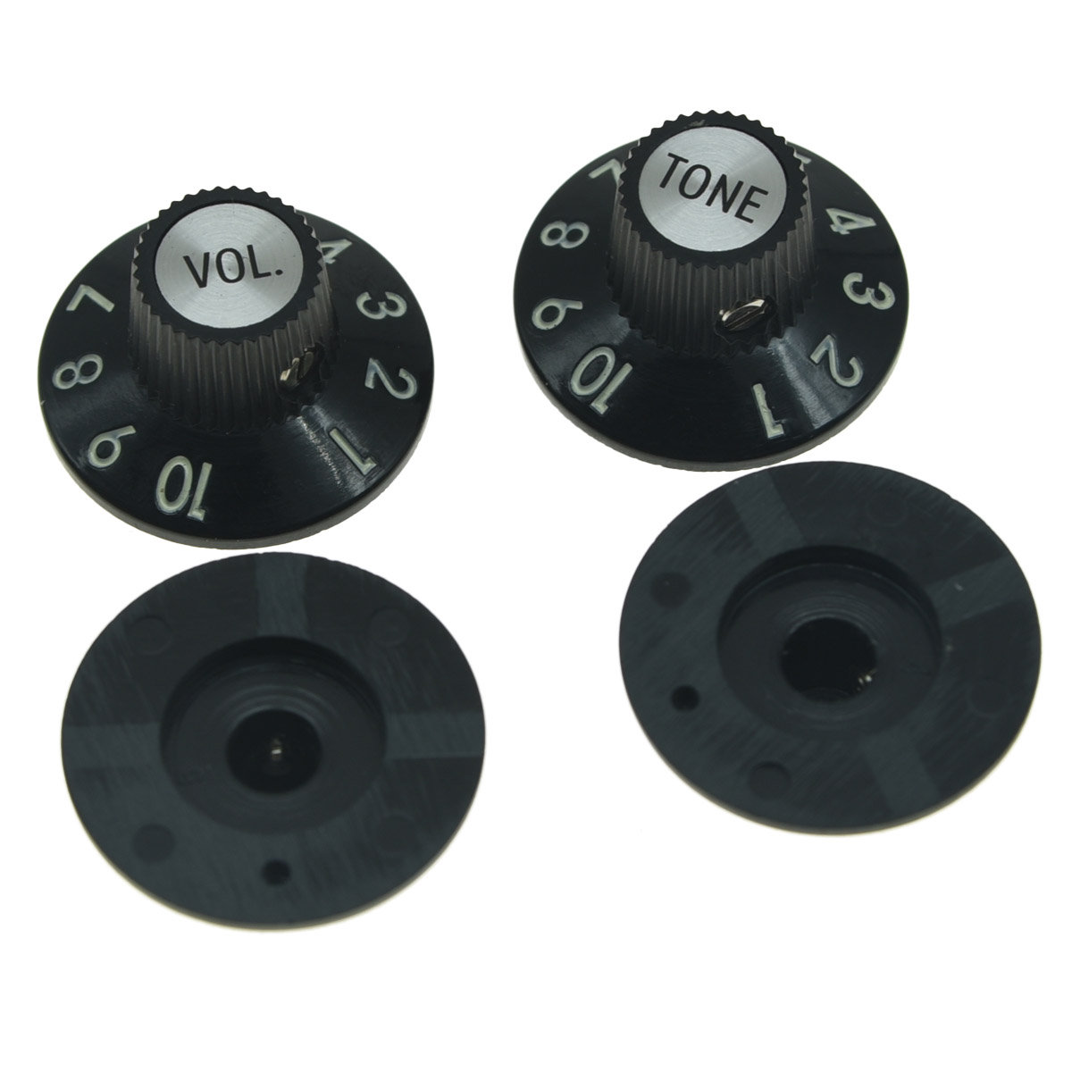 Guitar Witch Hat Knobs 2 Volume 2 Tone for Fender 72 Telecaster Custom