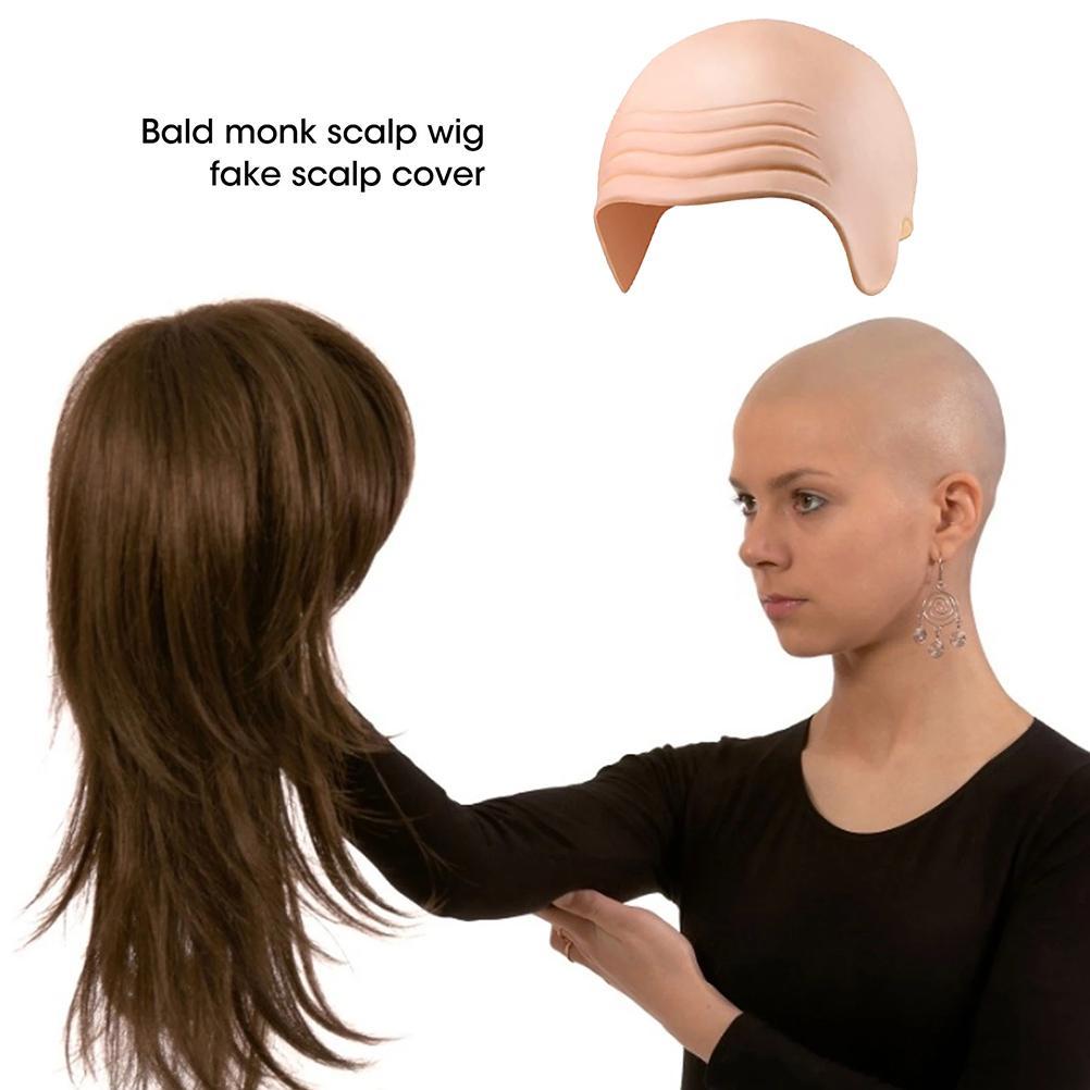 Lot De 3 Calottes Chauves En Latex Fin - Pour Halloween, Cosplay, Théâtre - Taille Adulte/Enfant - Marron