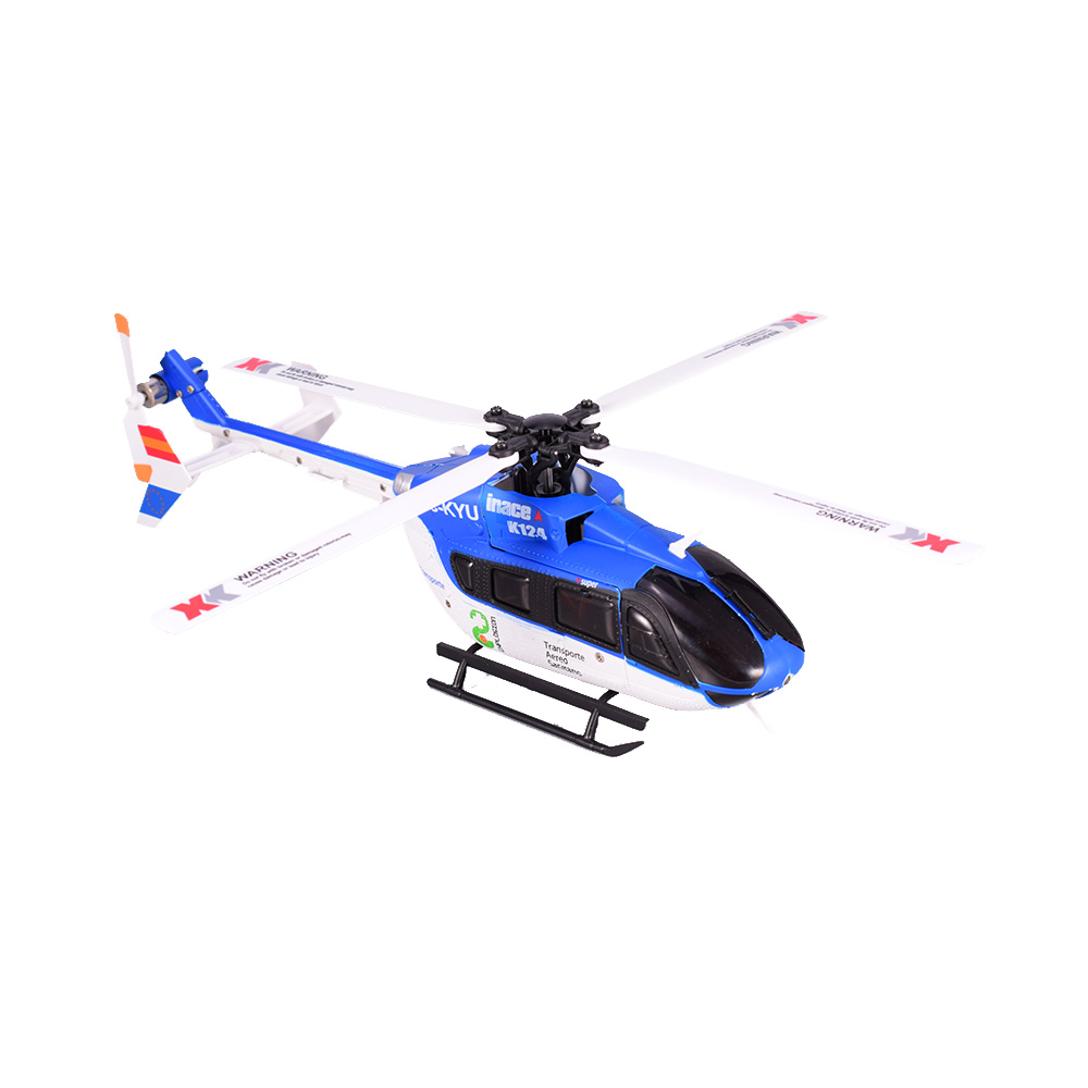 【美品】ハイテック XK EC145 K124 ラジコンヘリコプター Wltoys XK EC145 K124 RC Helicopter 6CH 3D 6G Single