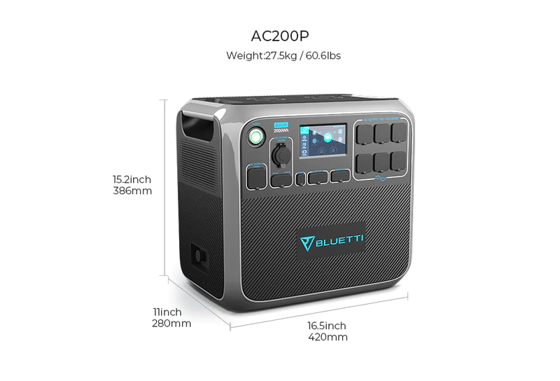 BLUETTI AC200P 大容量ボタ電　2000W（中古） BLUETTI AC200P 2000W/2000Wh Power Station Solar Generator