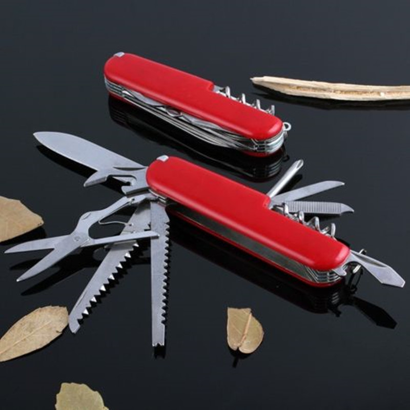 Military Red Small Folding Pocket Swiss Army Knife ...