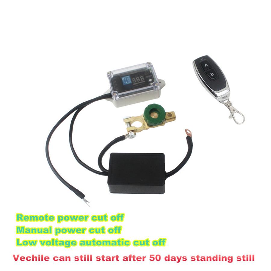 12V Car Wireless Remote Control Battery Disconnect Isolator Master Kill