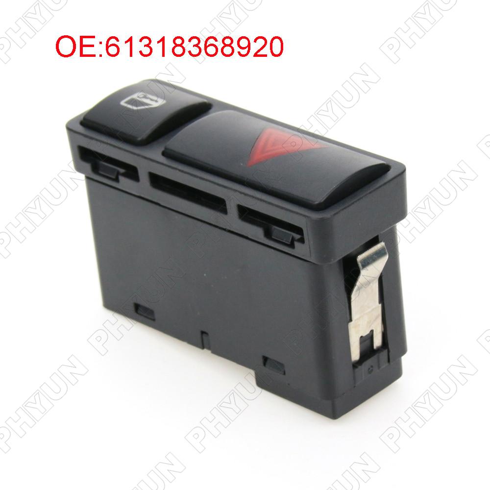 61318368920 Hazard Warning Switch Door Central Lock Button For BMW