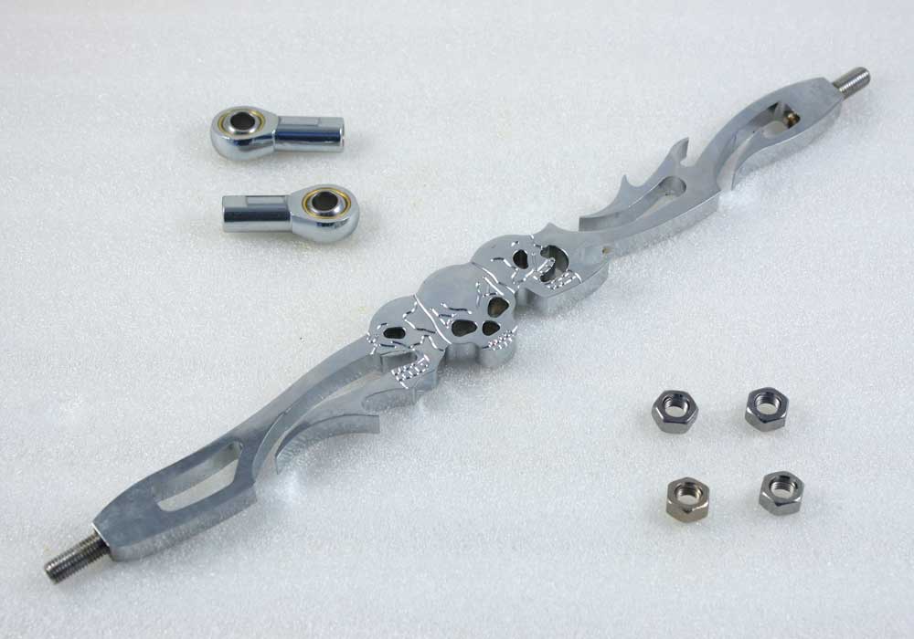 Chrome Skull Shift Linkage For Harley Road King FLHR Softail FXST ...