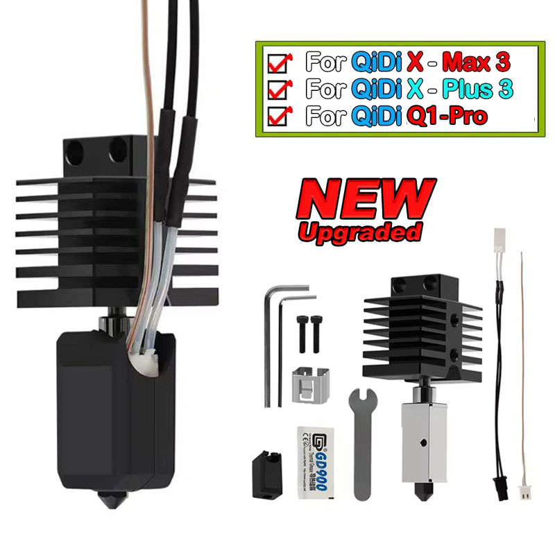 Hotend Kit For Qidi X Max3/Plus 3/Q1-Pro Nozzle Hotend Assembled
