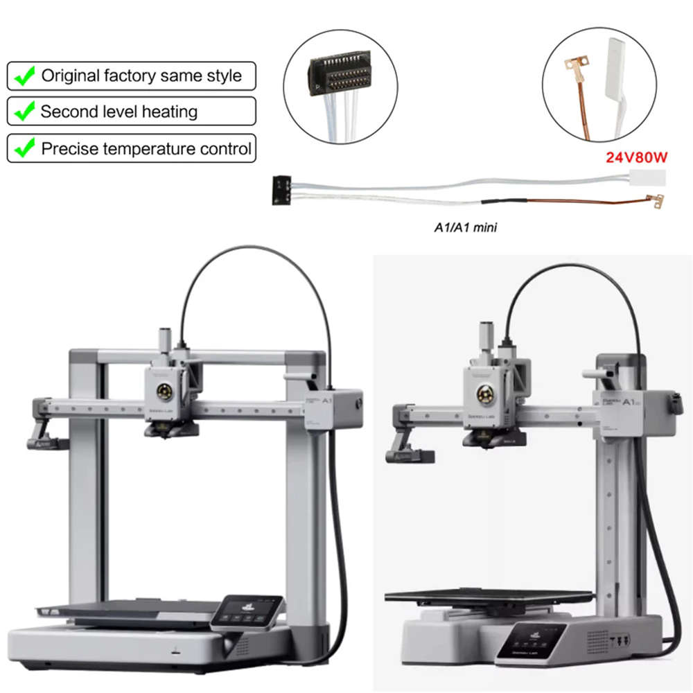 Kit Hotend Bambu Lab A1/A1 Mini - Bloque Calefactor Con Termistor, Instalación Rápida Sin Herramientas