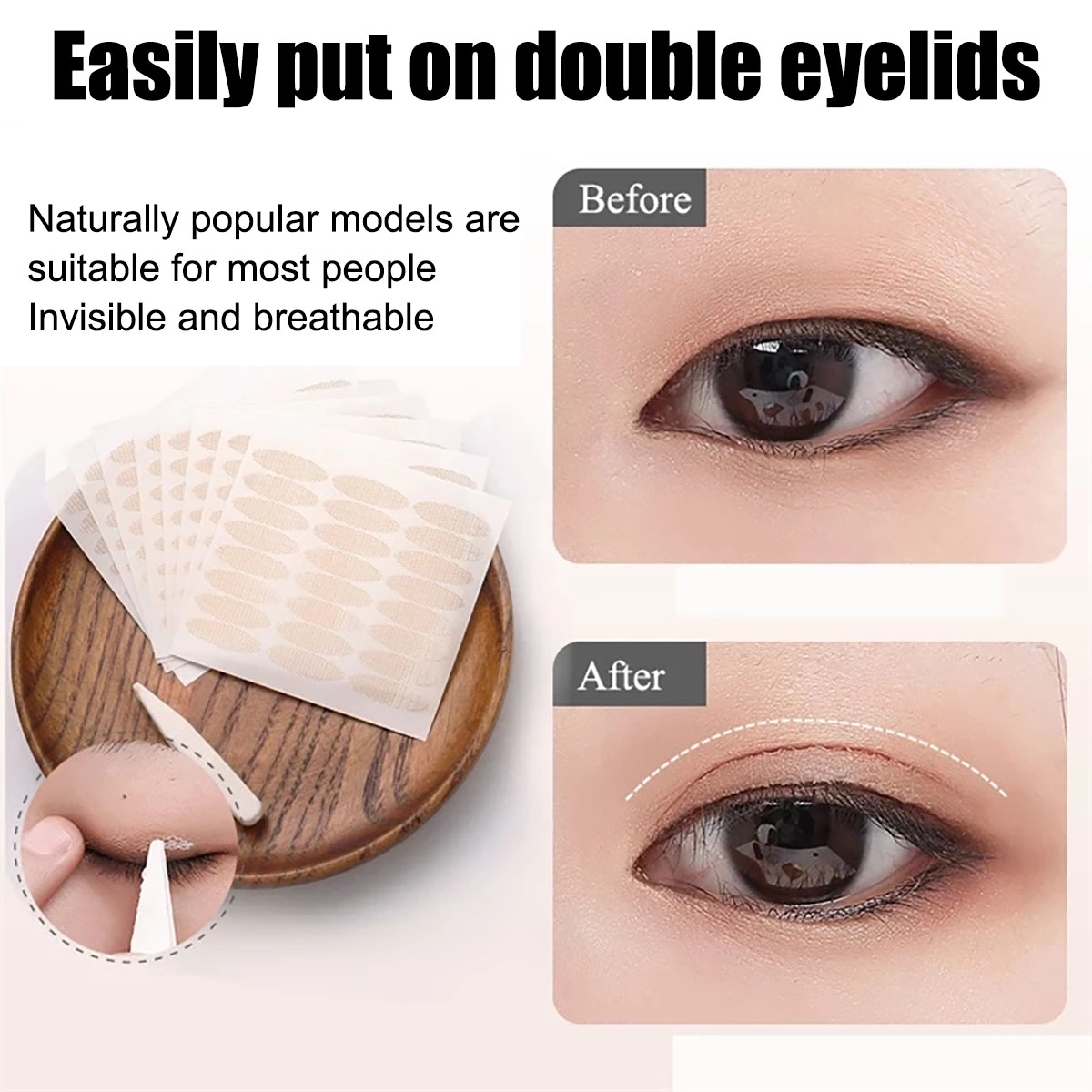 2Rolls Natural Eyeliner Tape Makeup Tape Professional Eyeshadow Tape for  Eye Makeup