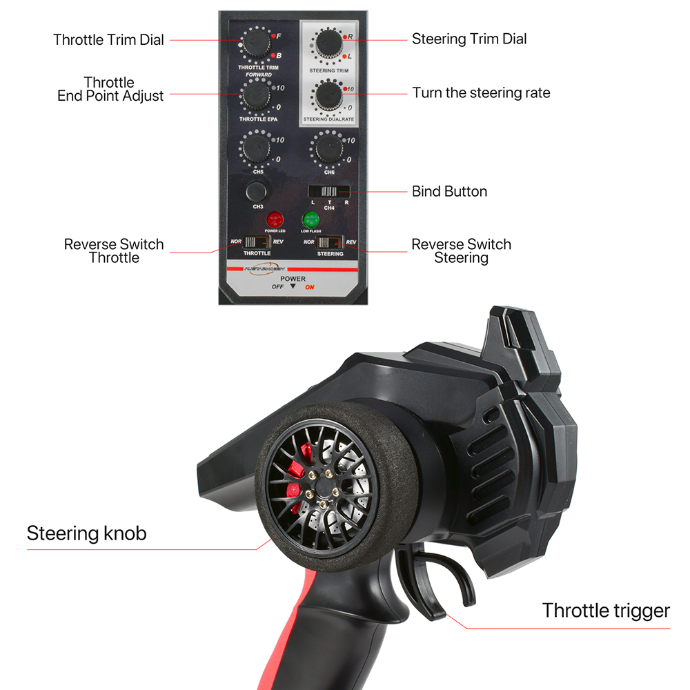 AUSTARHOBBY AX-8509 313mm 1/10 4WD 2.4Ghz RC Crawler Climbing