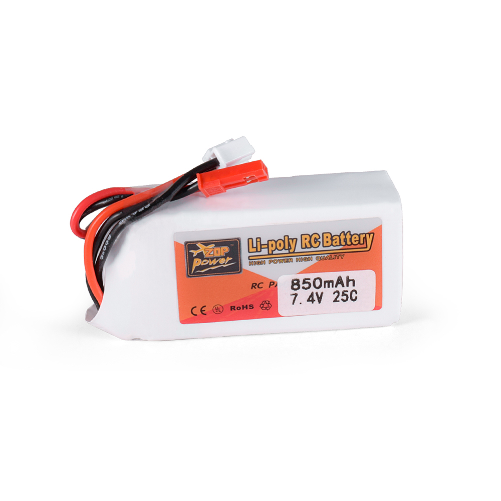 Batteria LiPo ZOP Power 7.4V 850mAh 25C Connettore JST Per TRX4M RC