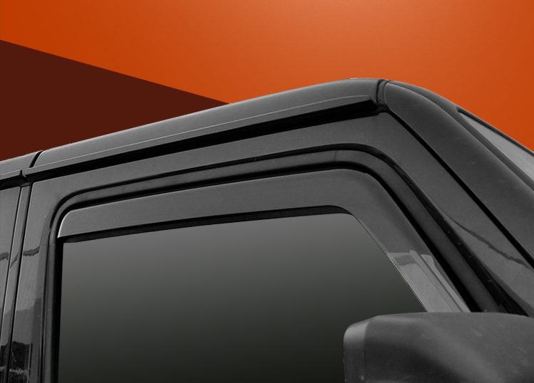 For 20182020 Jeep Wrangler JL 4DR Black Window Visor Shades Sun Rain