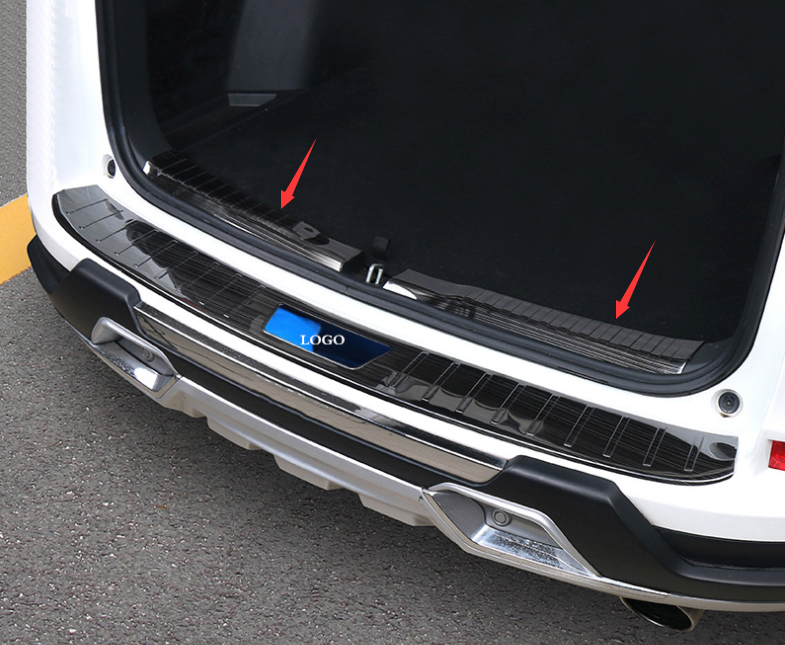 For Honda CRV 20122016 Black Titanium Inner Rear Bumper Sill Plate